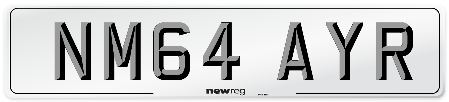NM64 AYR Number Plate from New Reg